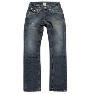 True Religion Ricky Mens Jeans 28 Relaxed Fit Straight Leg Denim Vintage Ripped